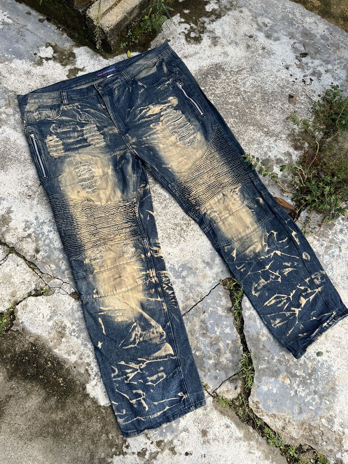 If Six Was Nine - 💥Baggy Mudwash Distressed Denim - 8