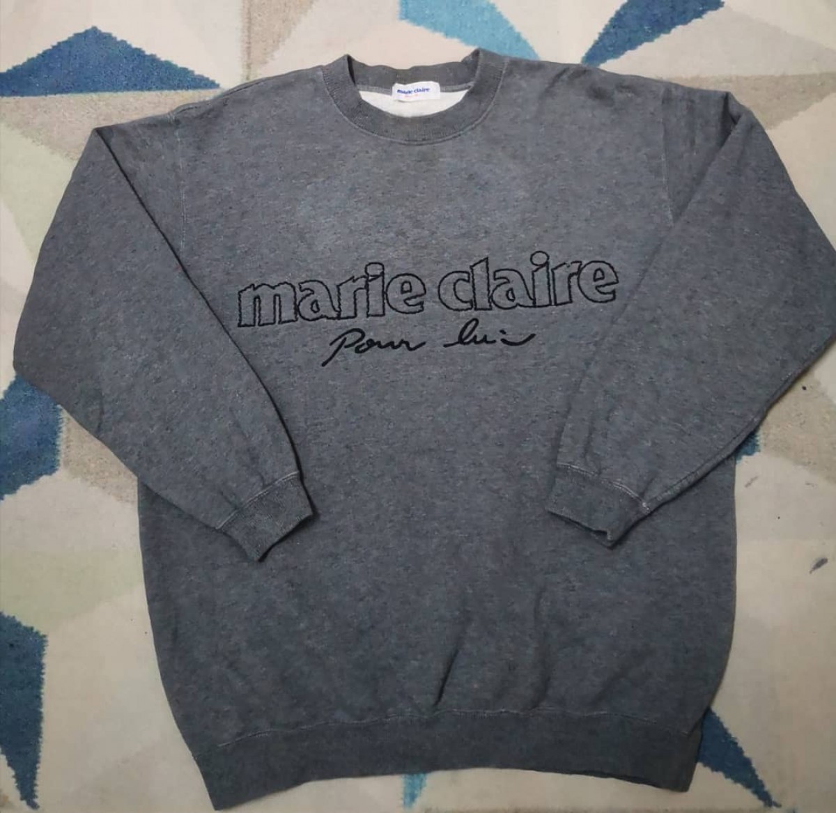 Brand - DELETE TODAY Marie Claire Embroidered Spellout Jumper - 1
