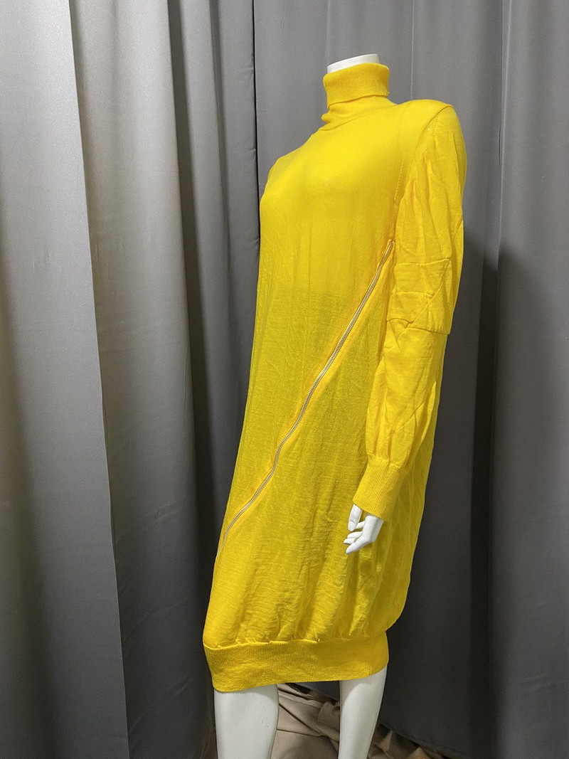 Sacai -2018- Diagonal Zip Knit Dress - 1