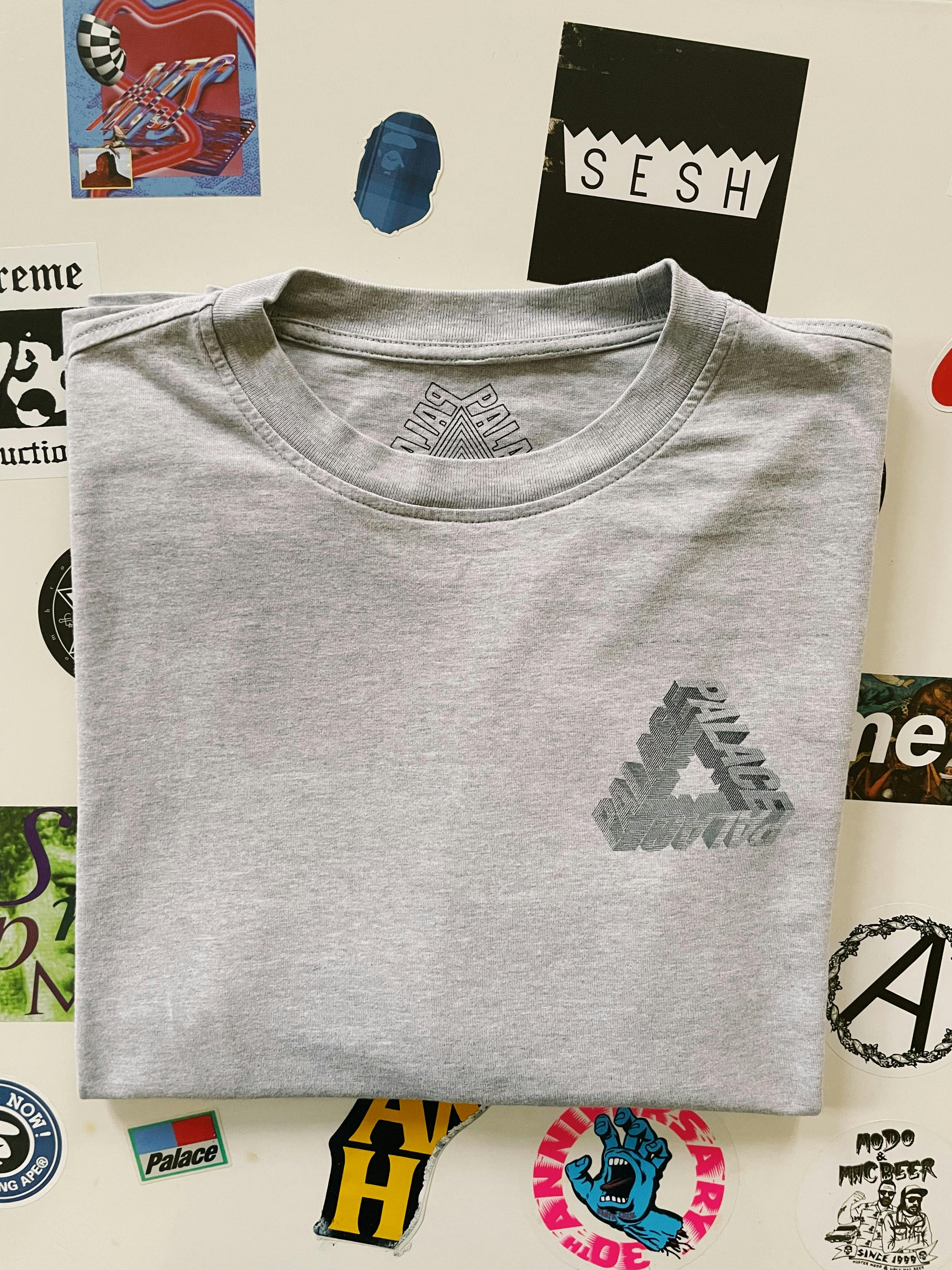Palace P-3D Tri-Ferg Longsleeve T-shirt Gray - 10