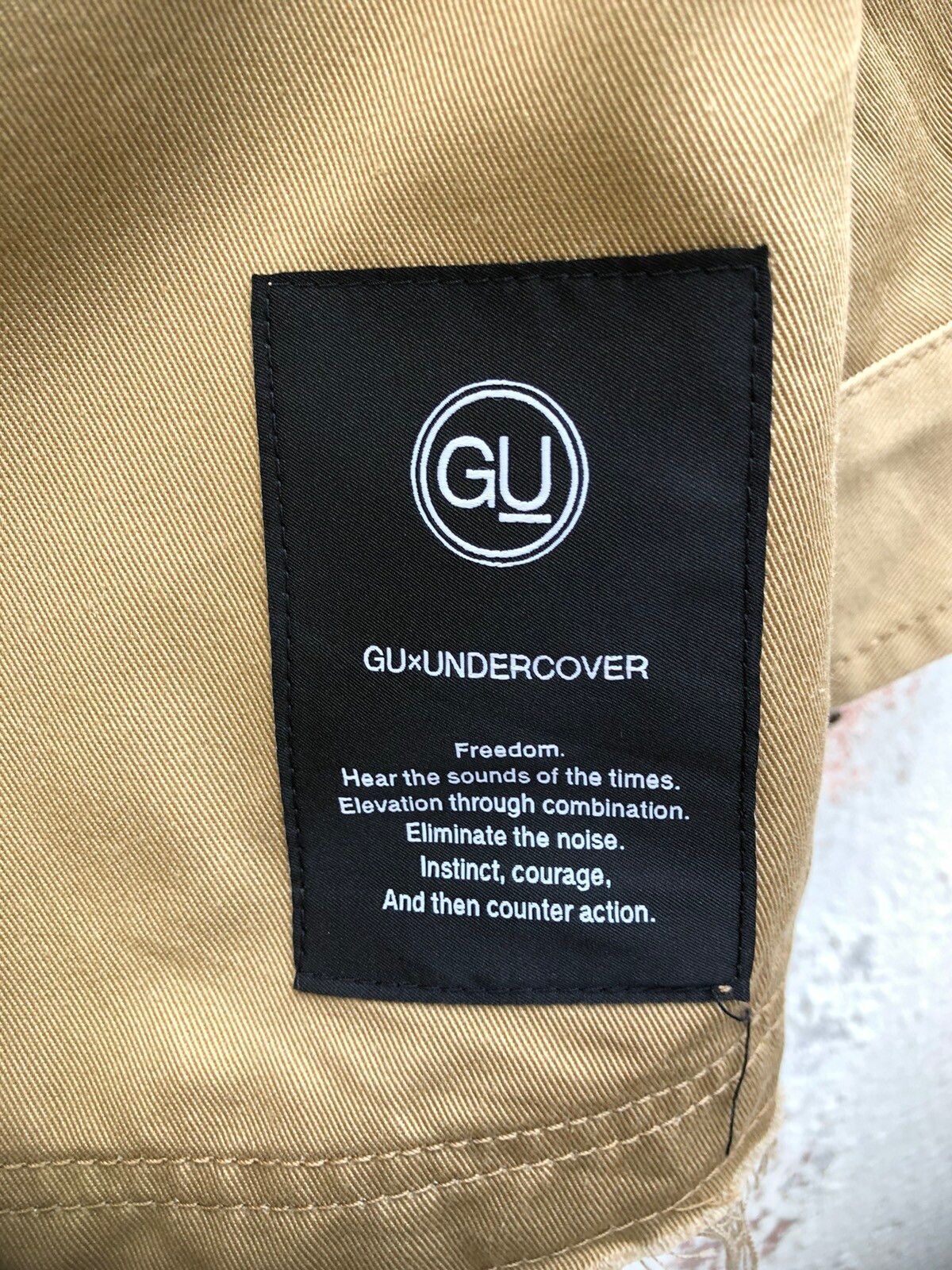 Gu x Undercover Raw Seam Tactical Cargo Pocket Jacket - 9