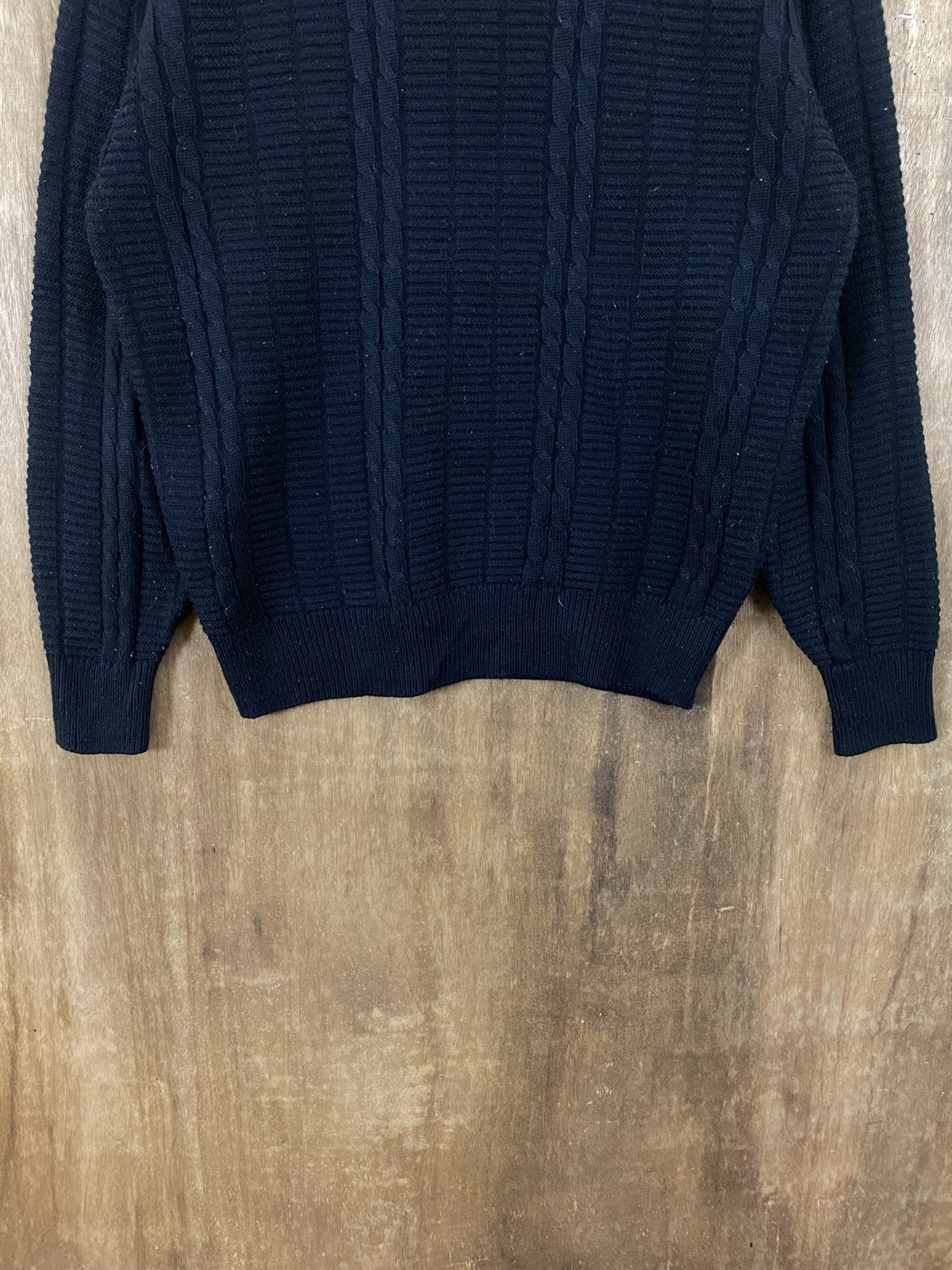 Japanese Brand - Japanese Brand Black Knit Sweaters #1587 - 3