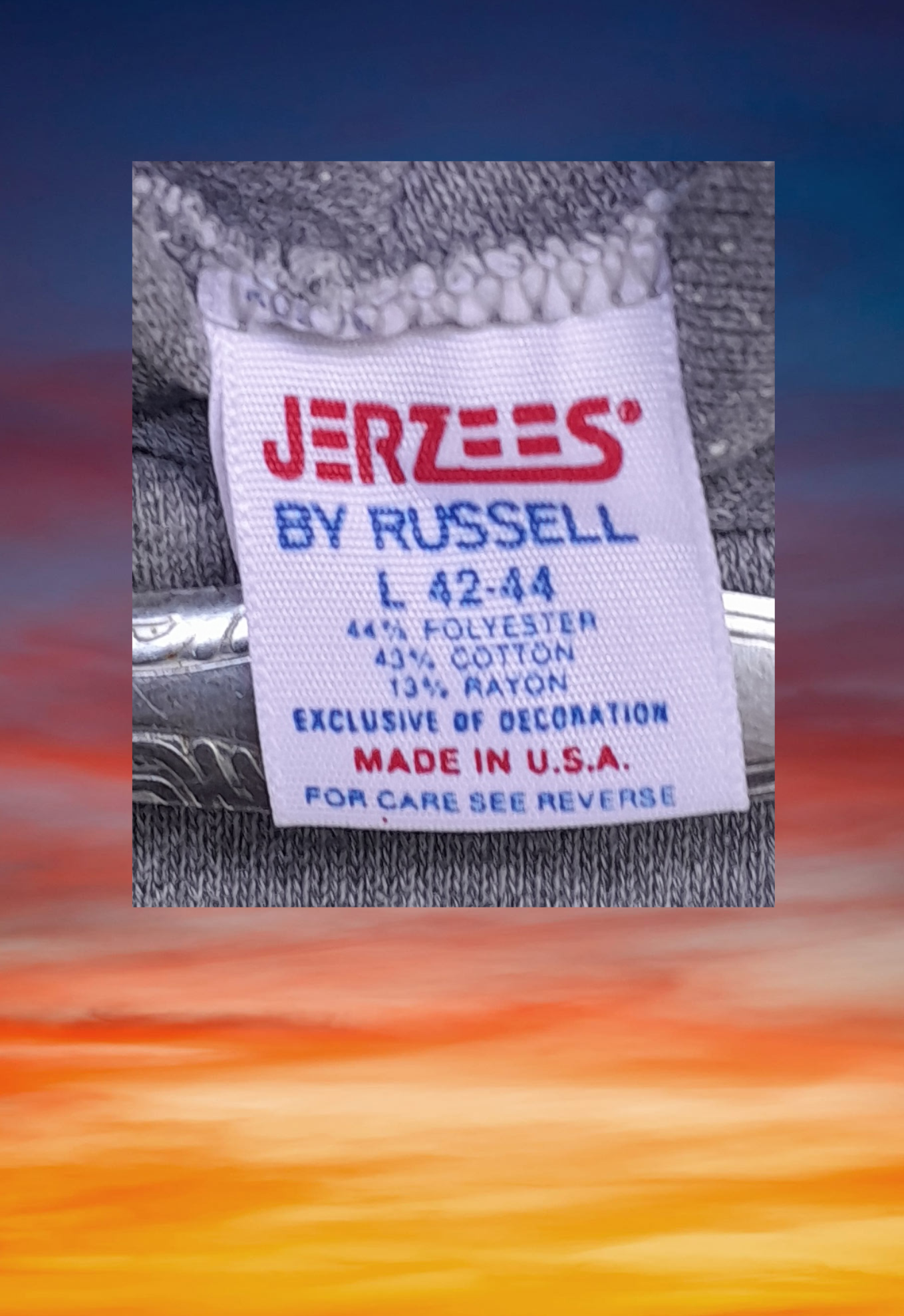 Vintage 80s JERZEES By RUSSELL 3 blend hoodies - 6
