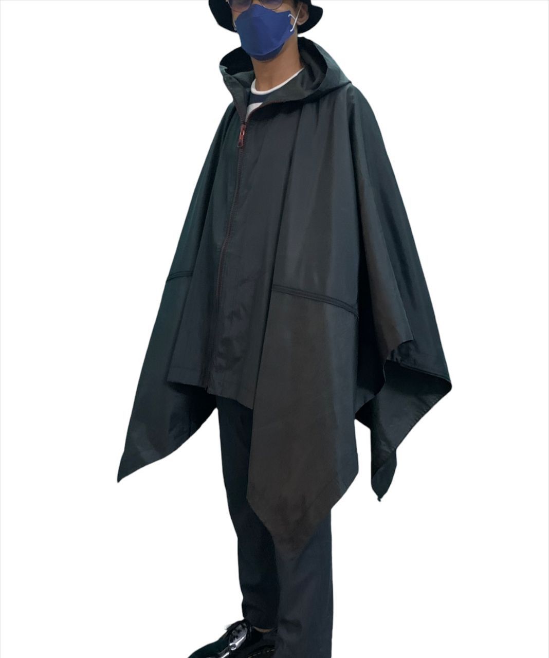 Archive Runway Issey Miyake Poncho Oversized Hoodie - 3