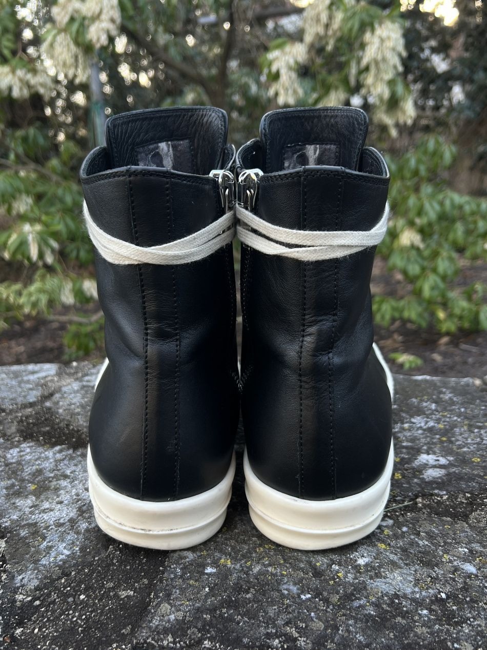 Rick Owens Rick Owens Mainline Hi-Top Leather Ramones (43) | xwalles |  REVERSIBLE