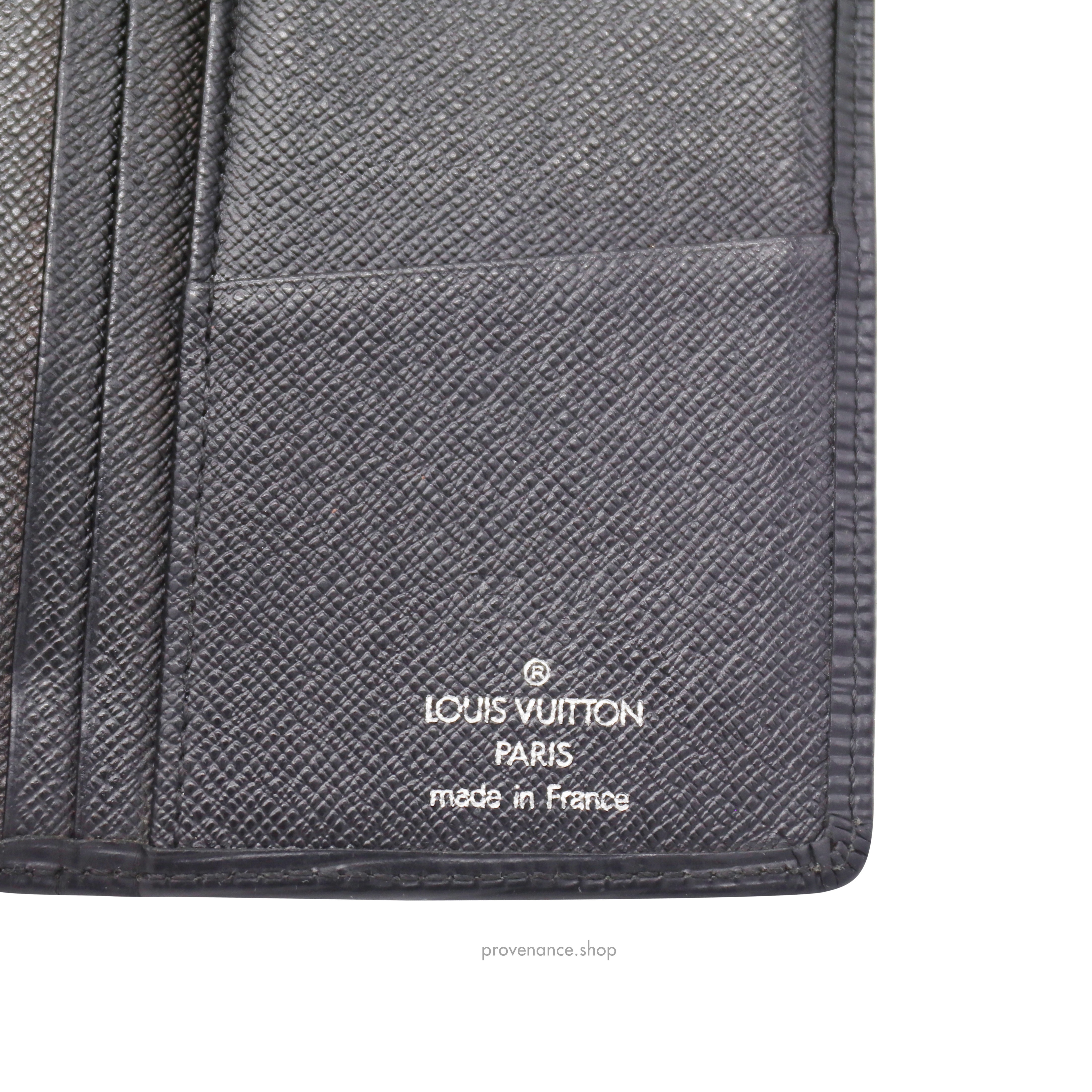 Brazza Long Wallet in Black Epi Noir Leather - 6