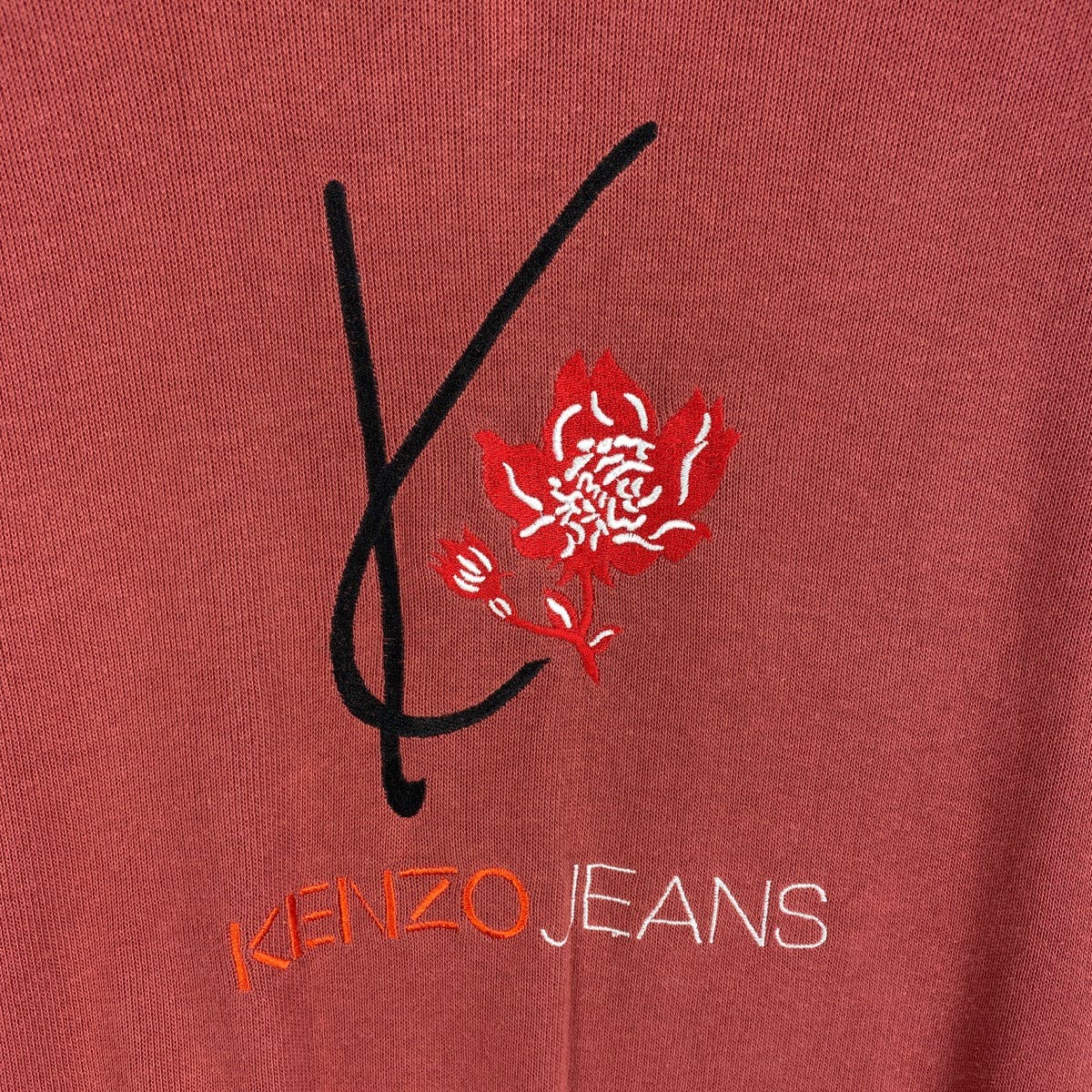 Vintage Kenzo Jeans Sweatshirt Embroidery Logo - 8