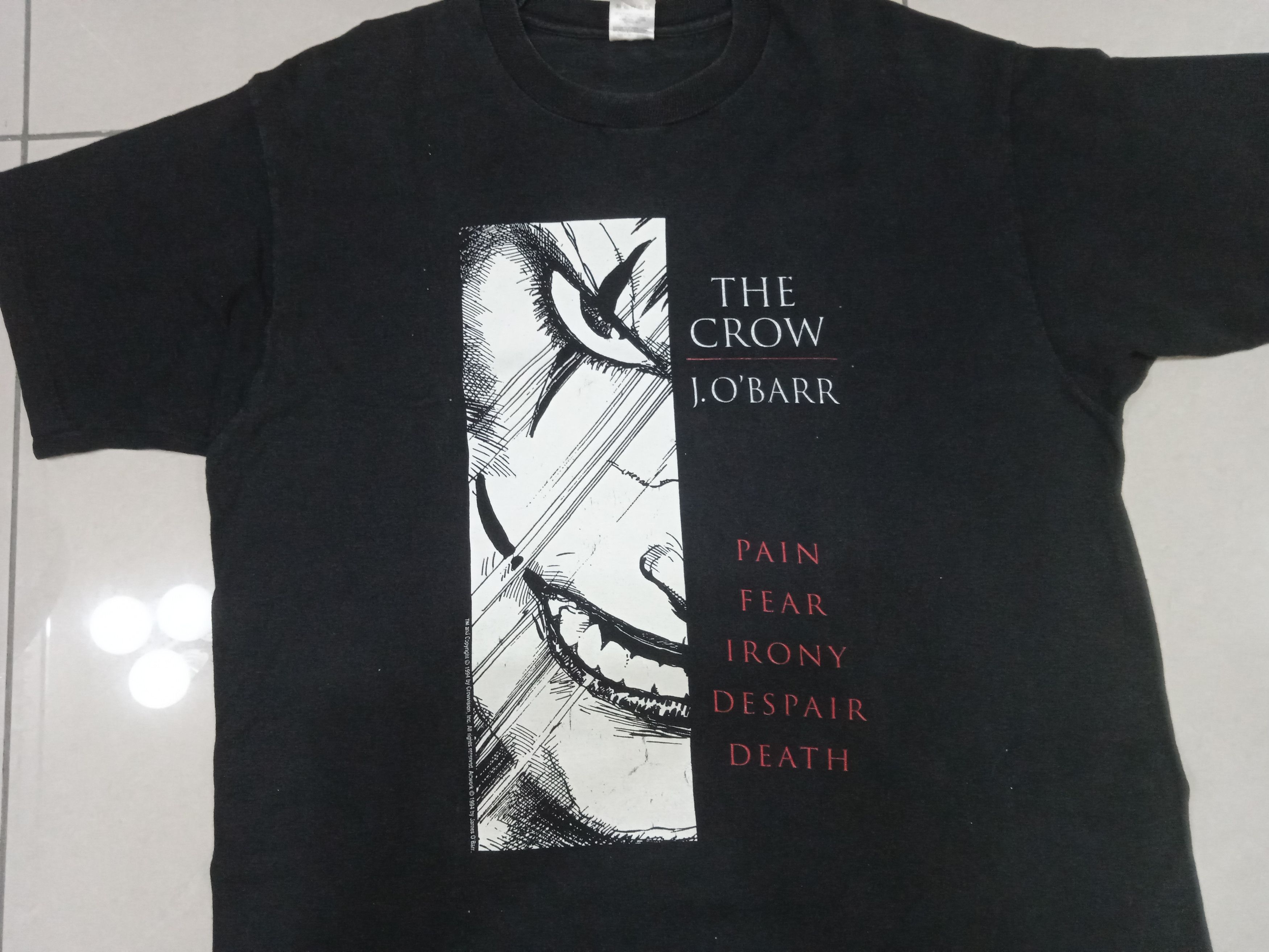 Vintage 90s The Crow 1994 T-Shirt Comic - 3