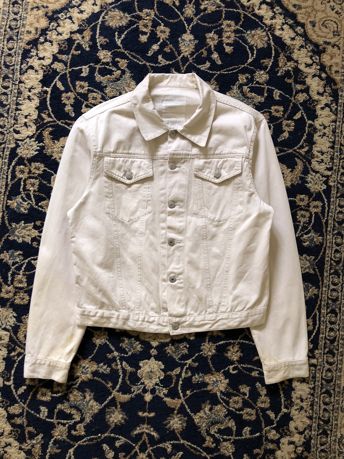 1998 Helmut Lang Off-white Vintage Cotton Jacket - 1