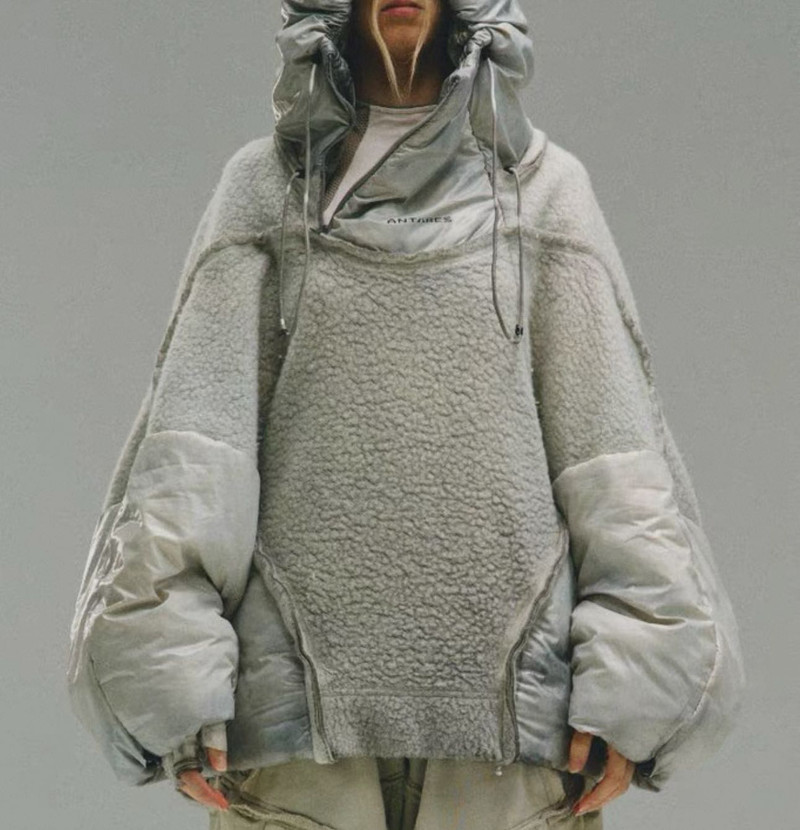 RA Cocoon Fleece-Padded Pullover DW KM00423 size L - 1