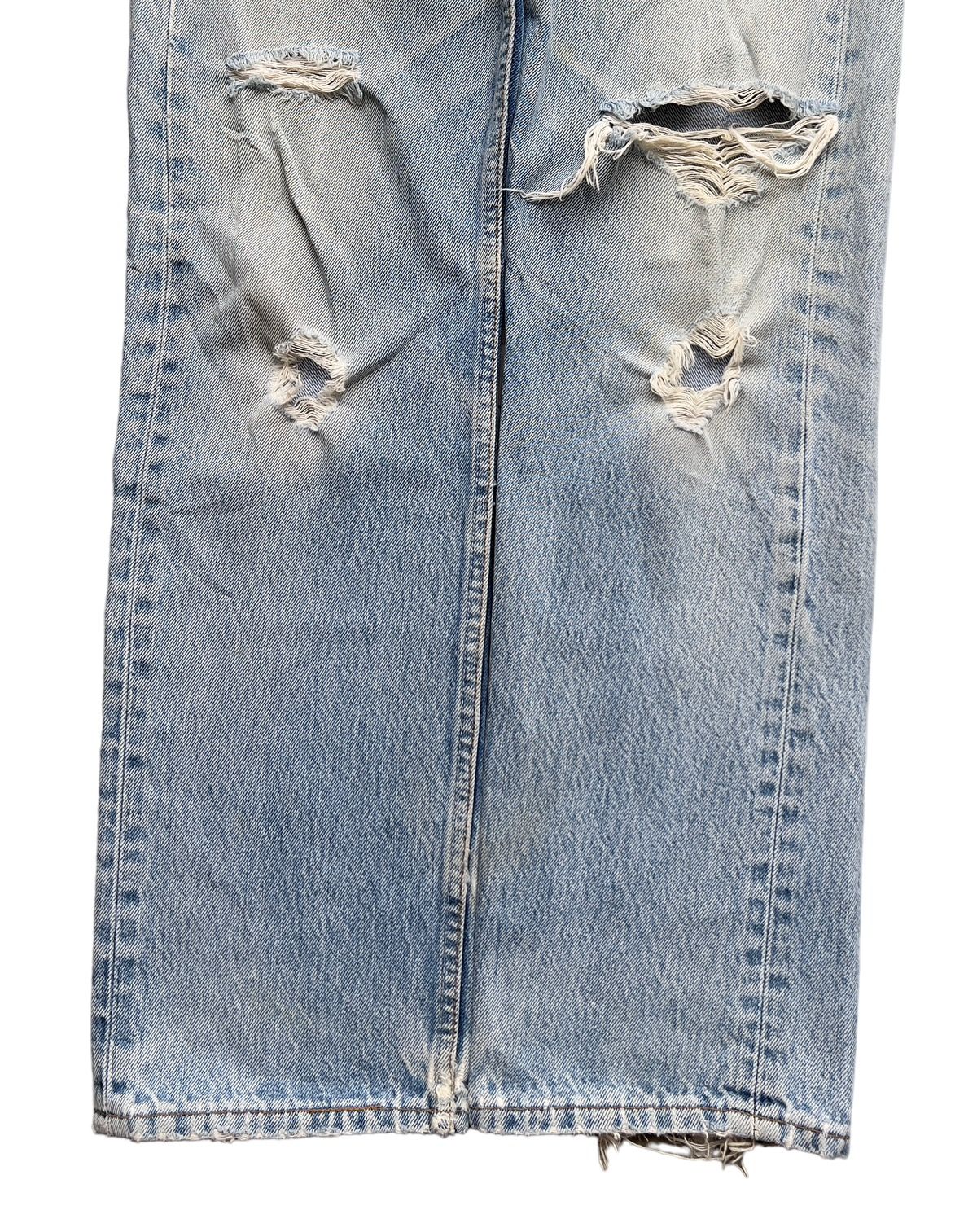 Vintage 90s Levis Distressed Ripped Acid Wash Jeans 31x32 - 4