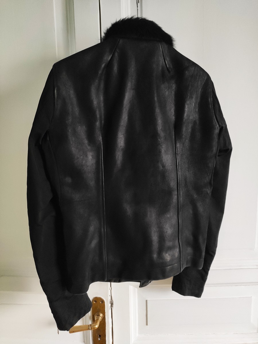 NEW! Fur collar & nylon sleeves STOOGES from PLINTH - 4