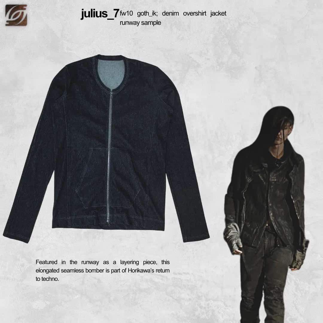 julius_7 2010 goth ik; denim overshirt jacket sample - 1