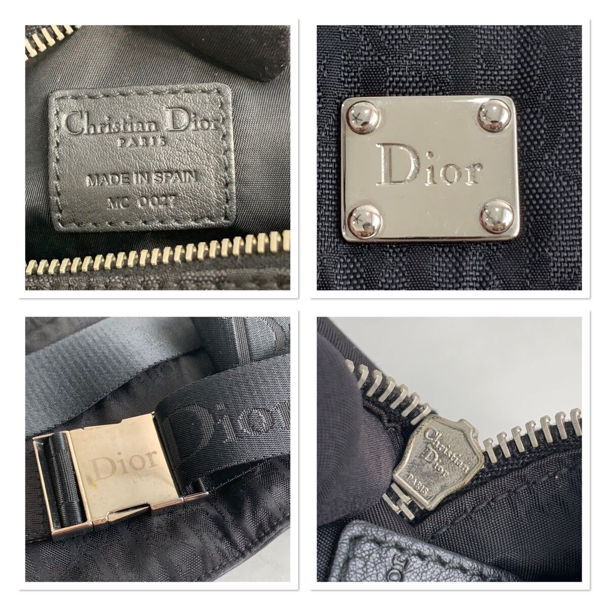 Christian Dior Logo Trotter Sling bag Waist bag Black - 7