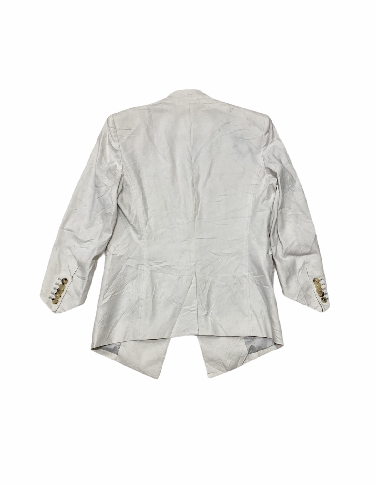 Helmut Lang Suit Jacket Leather Trime Design Style Fashion - 2