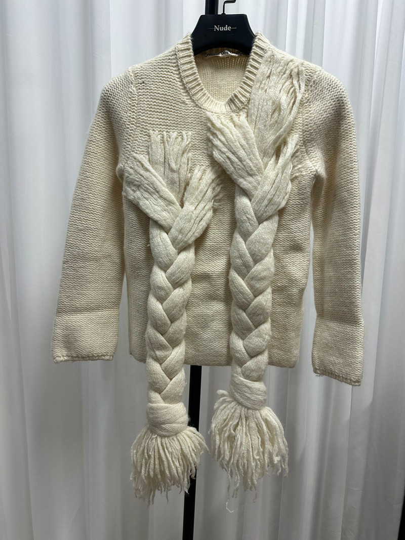 Comme des Garcons braided wool sweater - 1