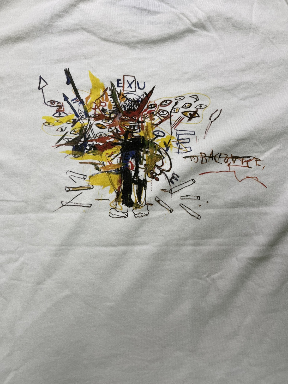 Jason - Vintage Jean Michel Basquiat Tshirt Pop Up Mirror Print - 3