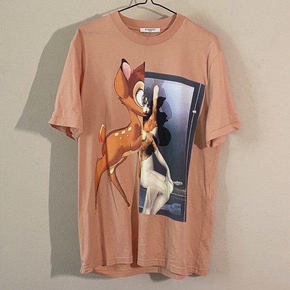 Givenchy Peach Bambi Print Tee - 7