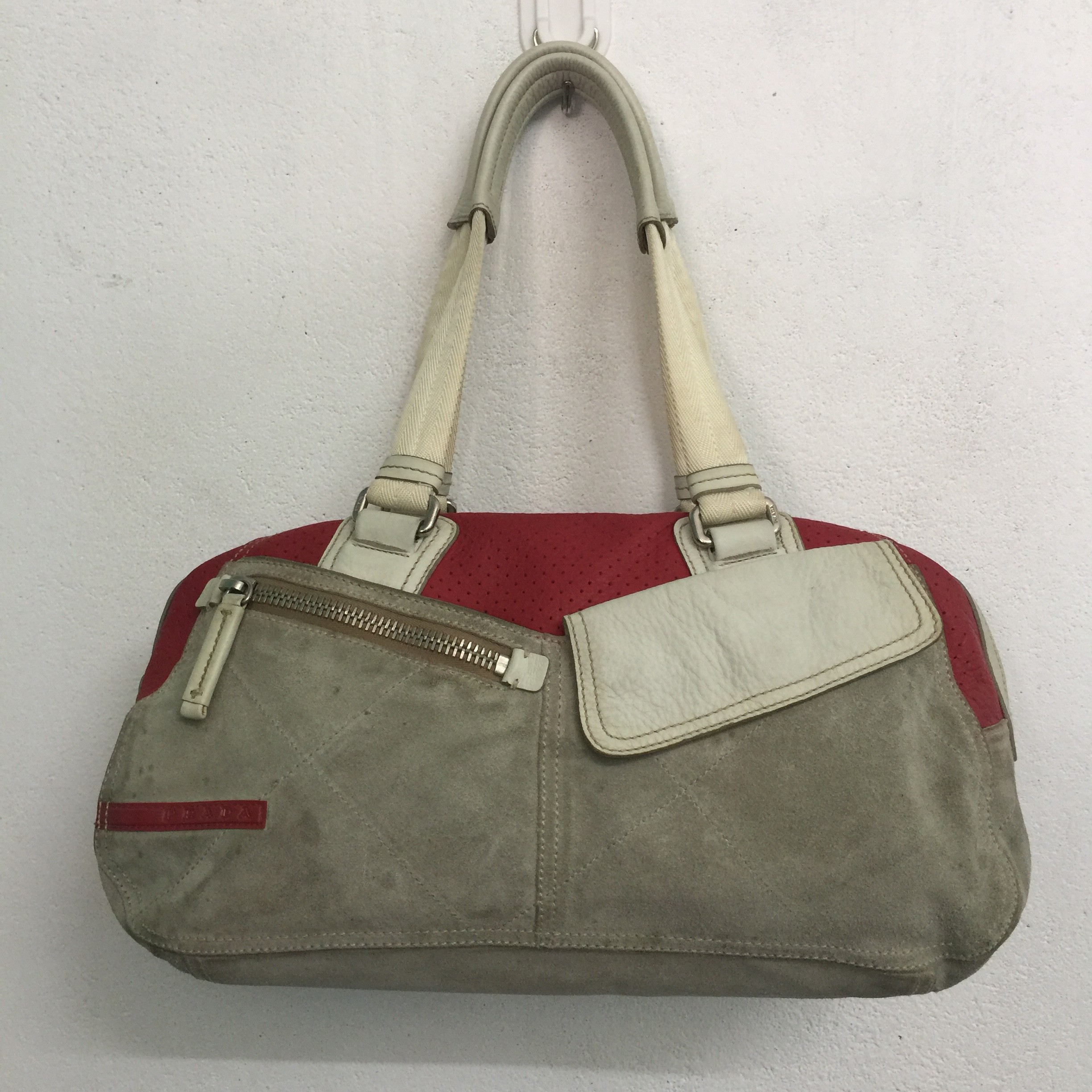 Leather prada bag - 4