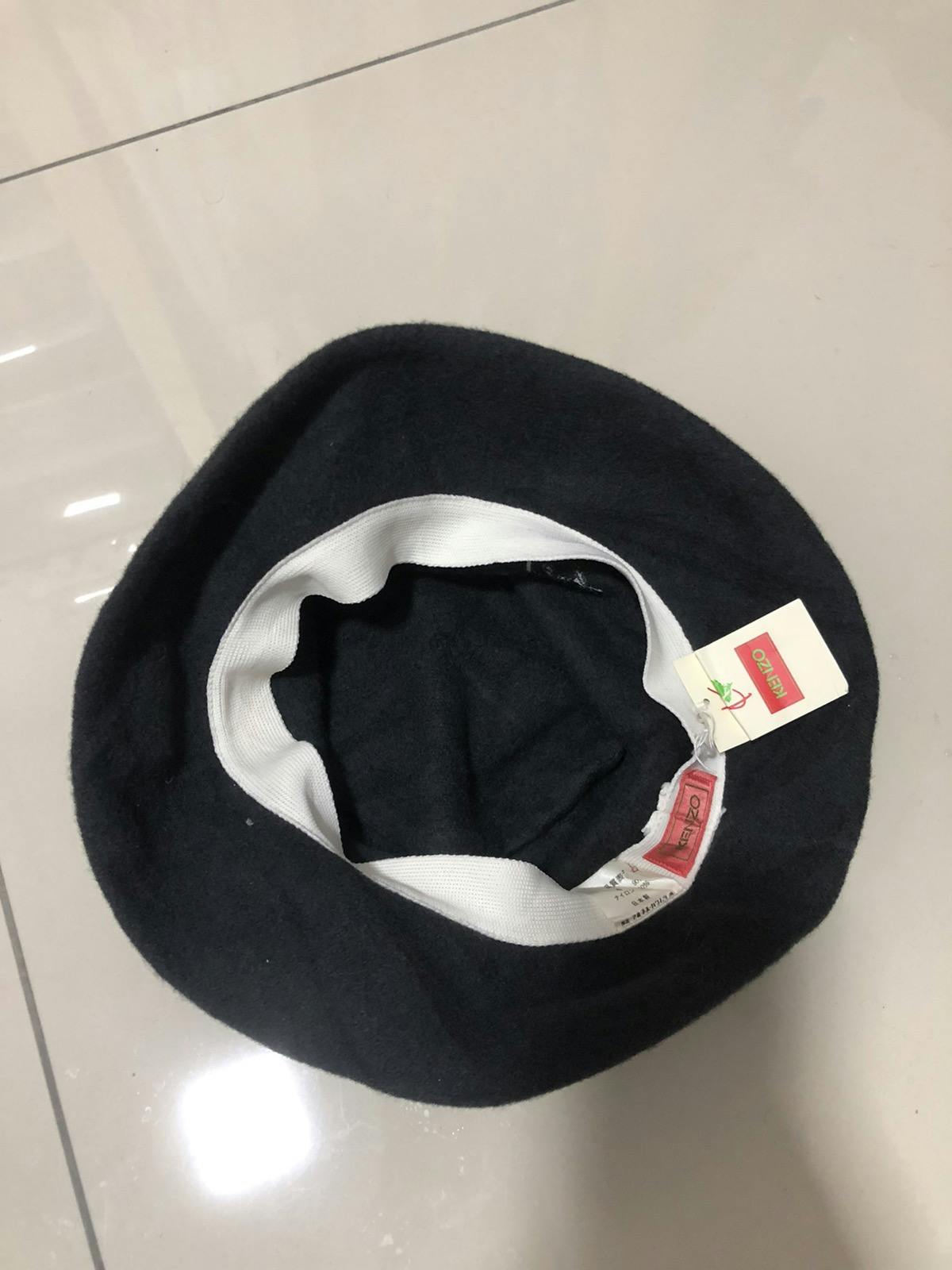KENZO Bucket Hat NOS Japan Nylon Mohair - 4