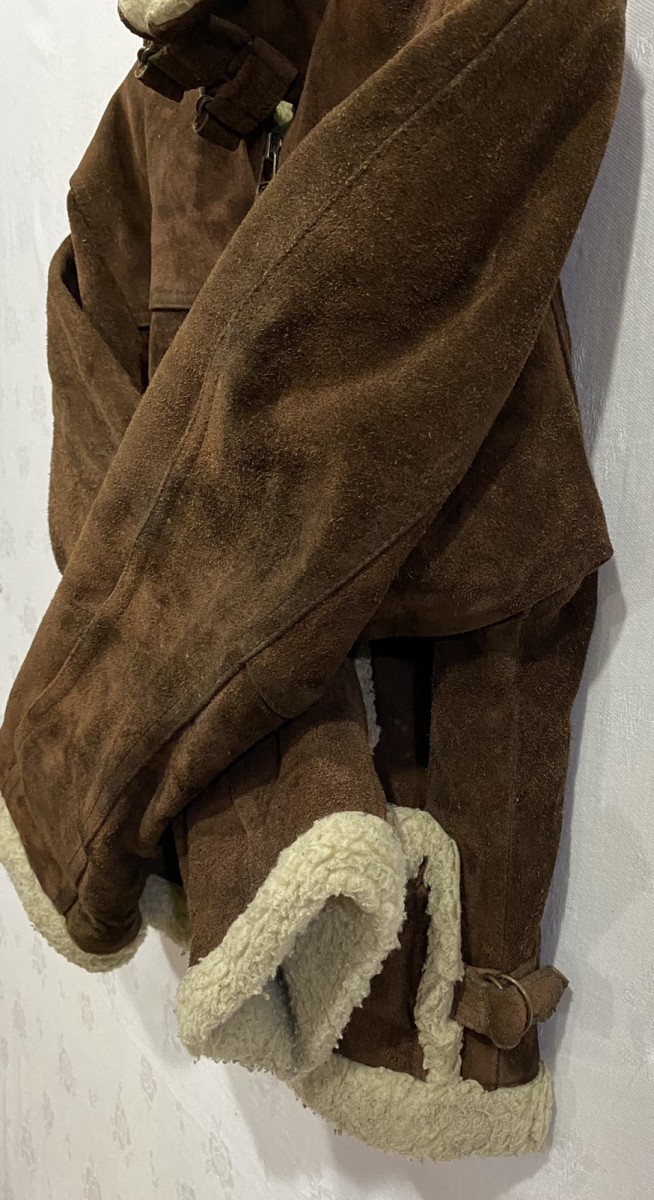 Leather - Made in The World Sherpa Lined B-3 Style Jacket - 11