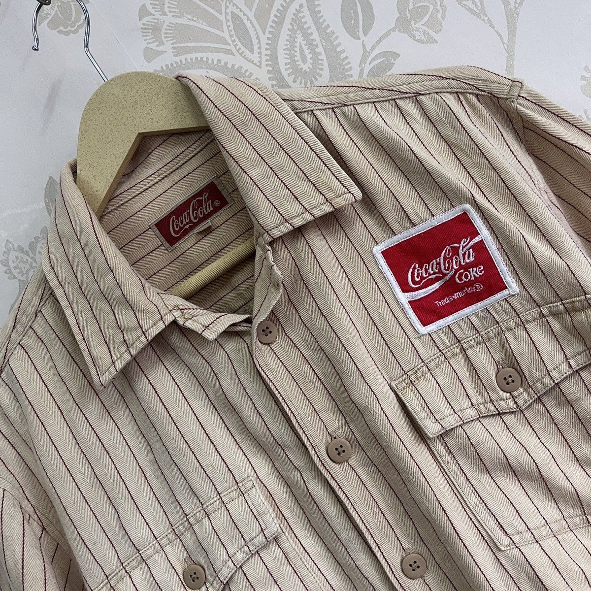 Vintage Coca Cola Hickory Buttons Up Shirt - 11