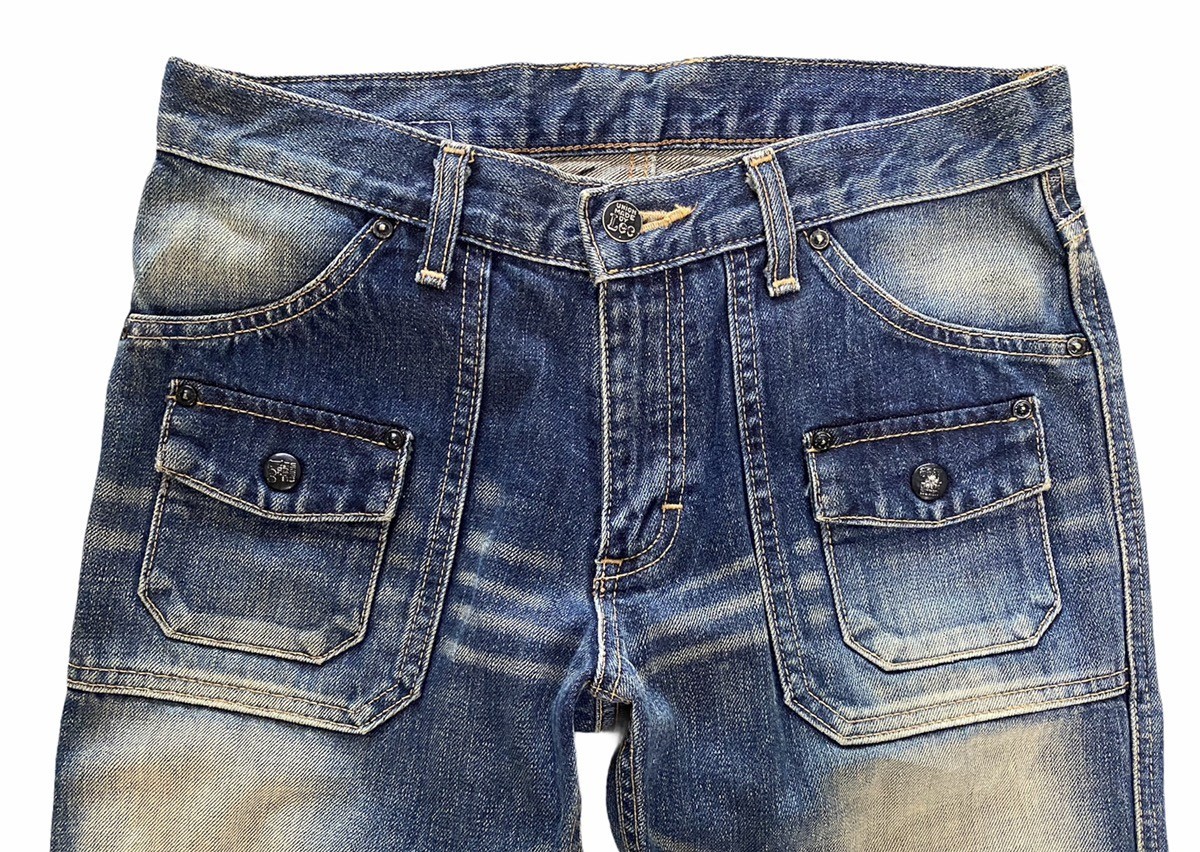 Lee - Union Made by Lee Bush Pants Distressed Denim Made in Japan - 3