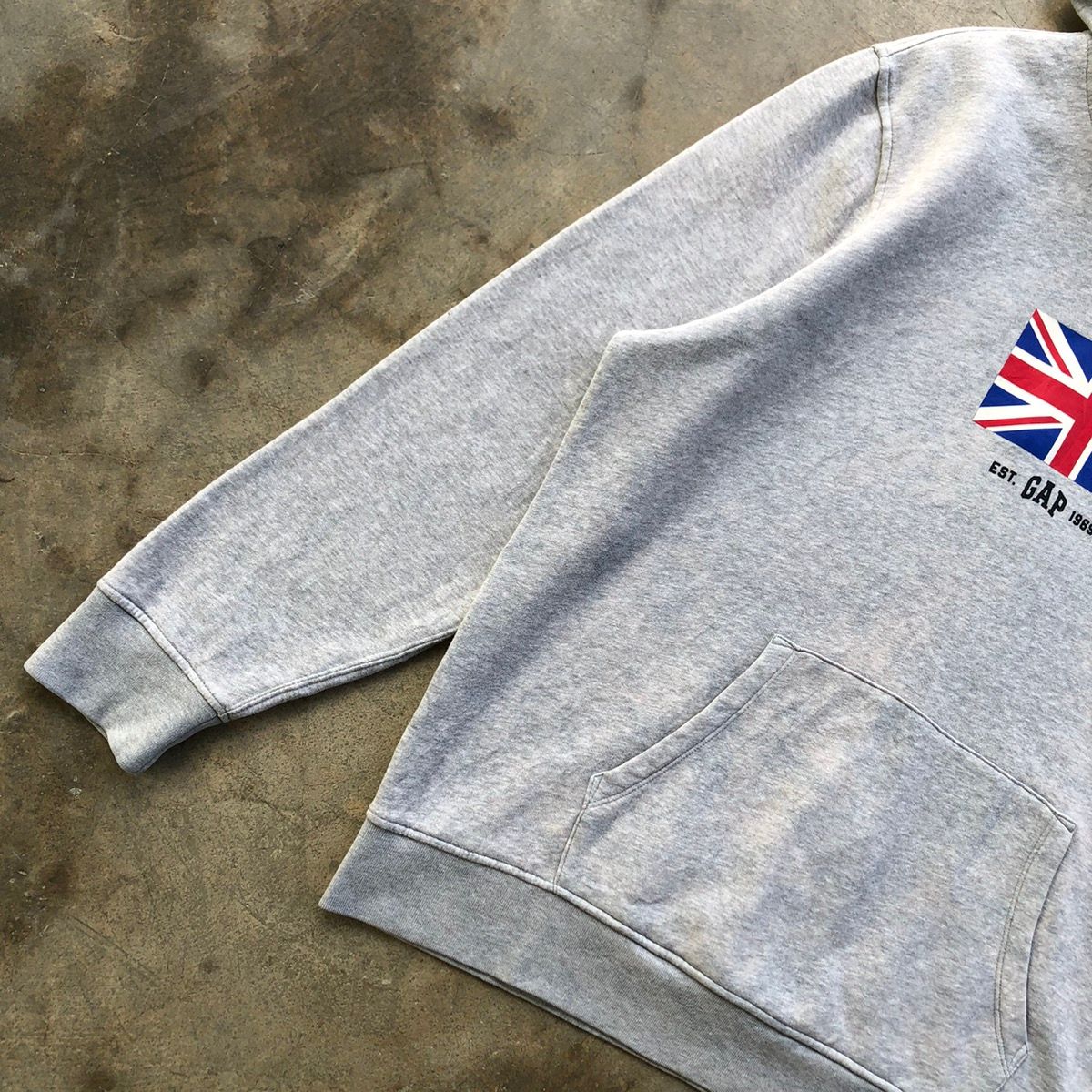Rare sunfaded GAP united kingdom flag hoodie - 3