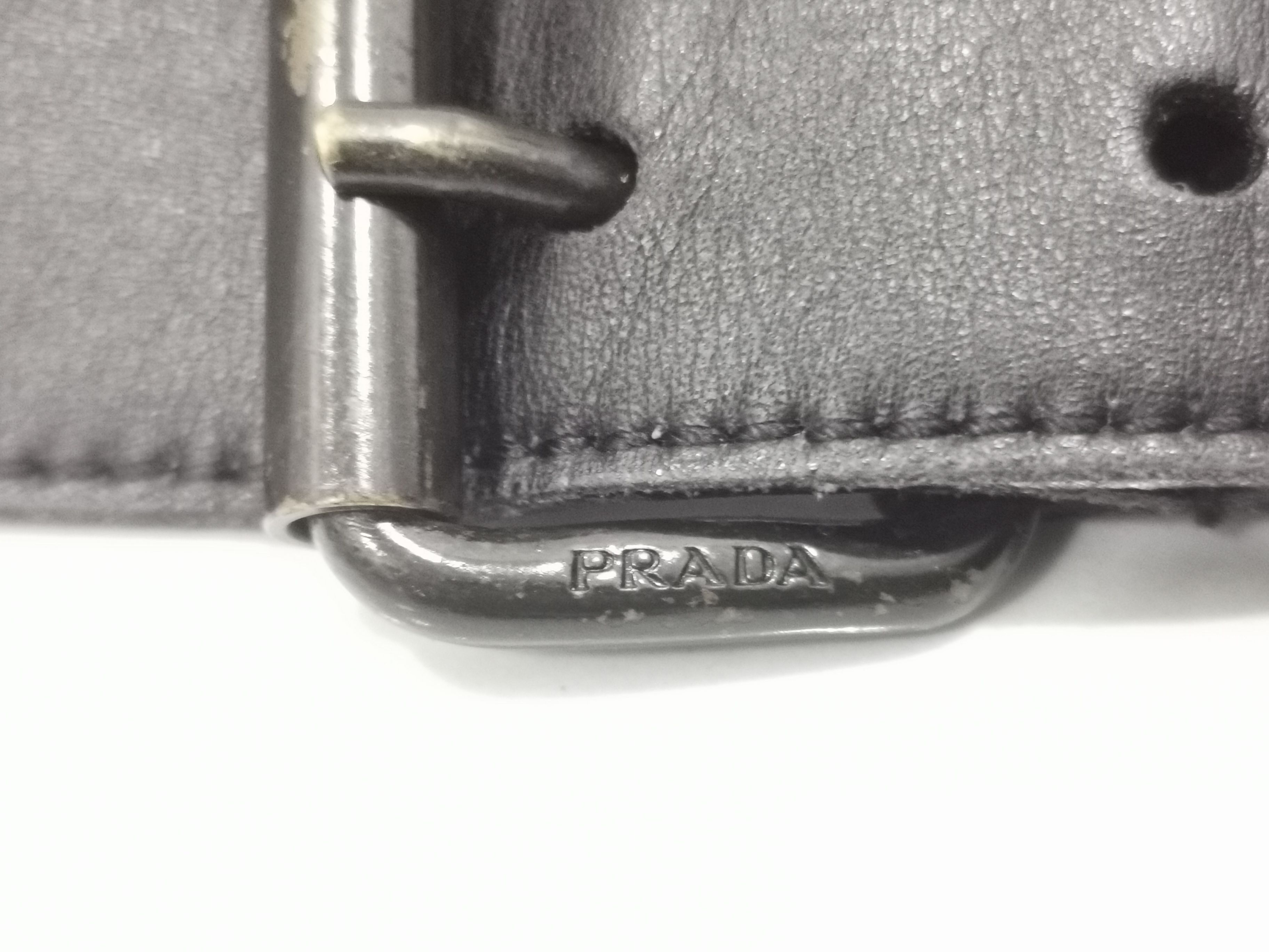 Black Prada belt waist bag pouch - 6