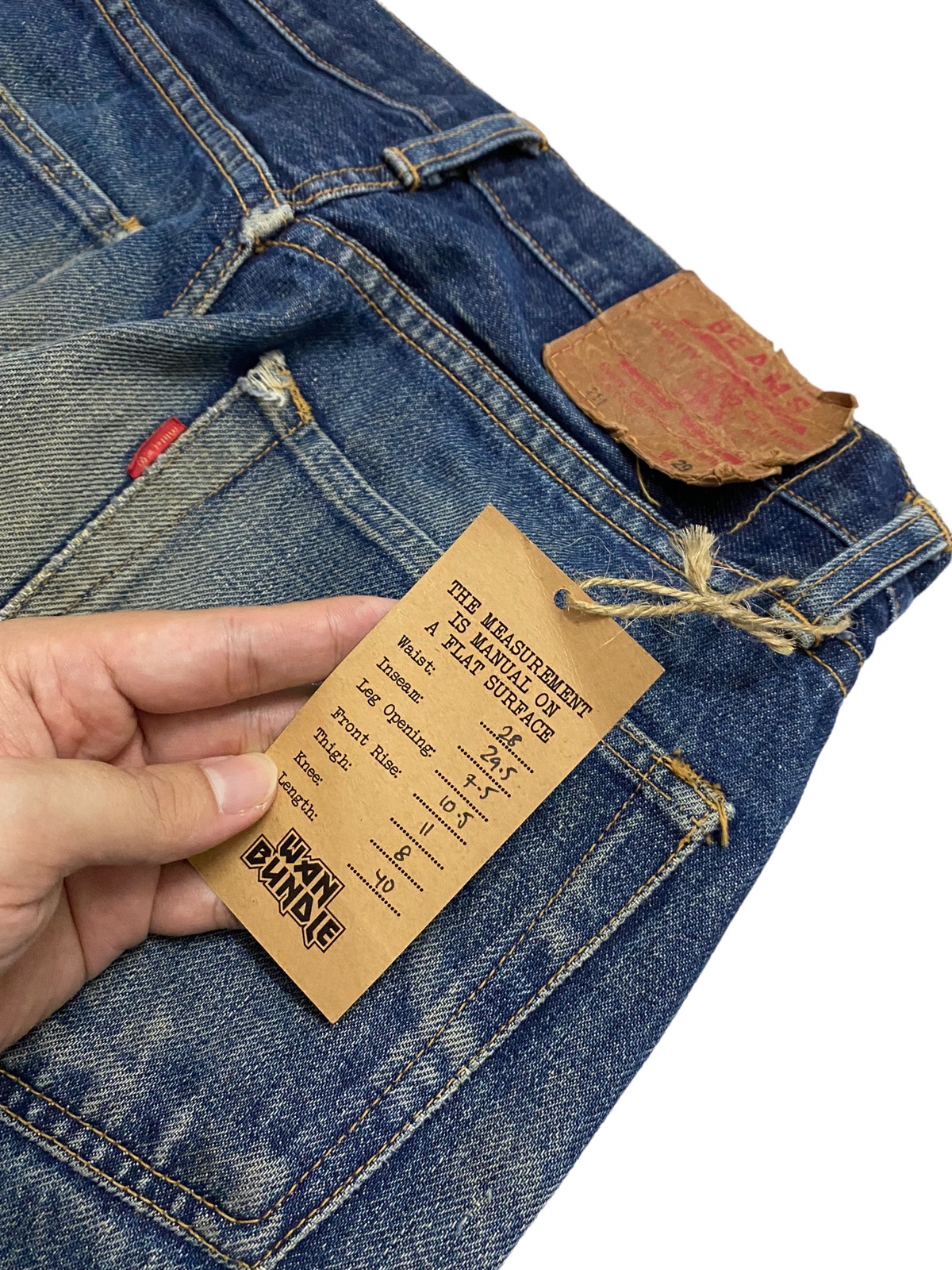 Beams Tokyo 211 Distressed Jeans Every Garment Guaranteed - 5