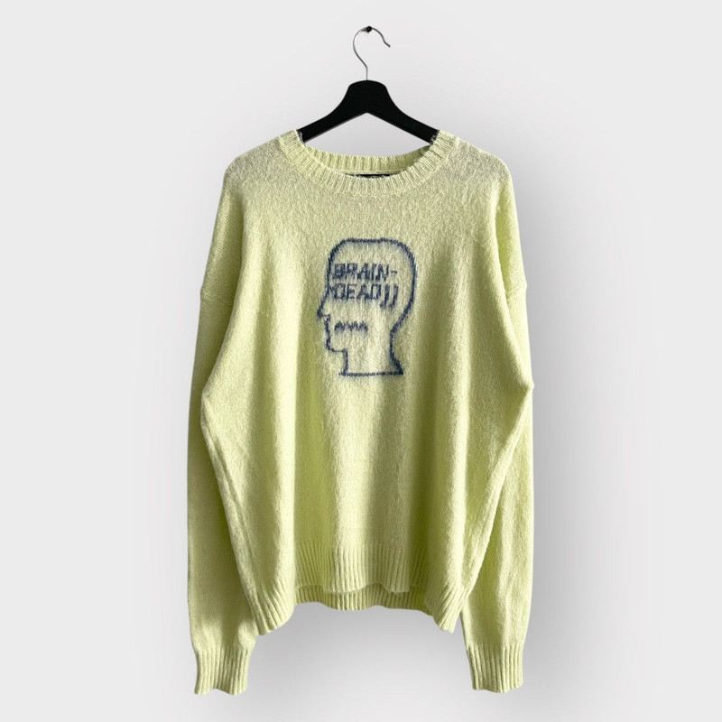 STEAL! Brain Dead Superfuzz Logohead Pile Sweater (XL) - 1