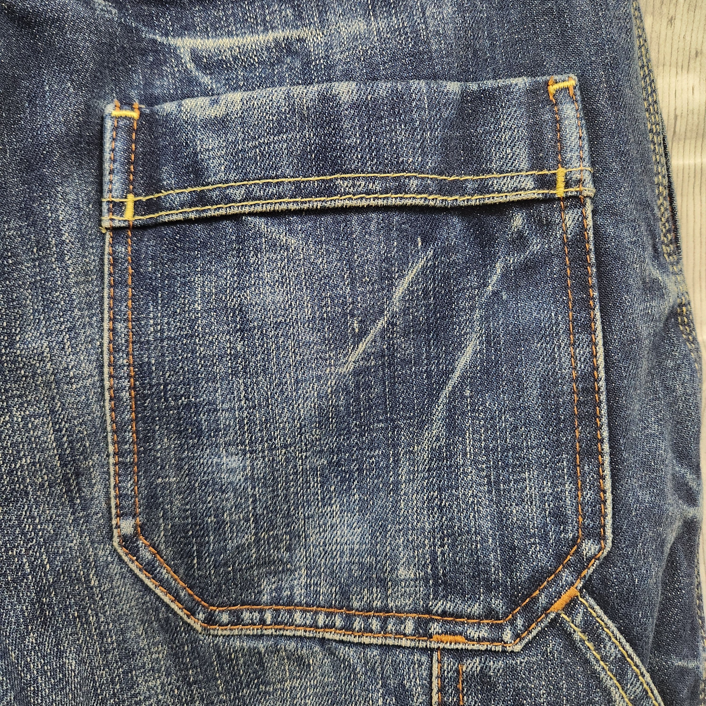 Global Work Denim Four Front Pockets Japanese Indigo Jeans - 11