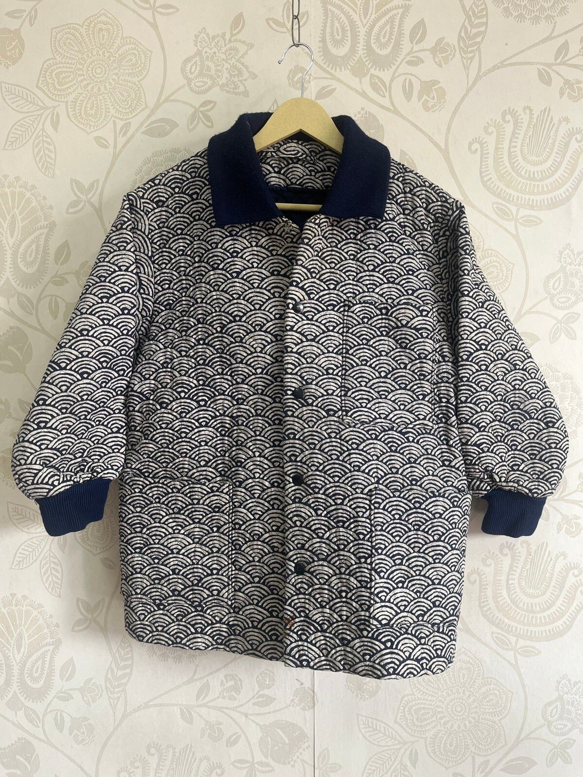 Vintage - Steals Quilted Sashiko Japan Sweater Winter - 1