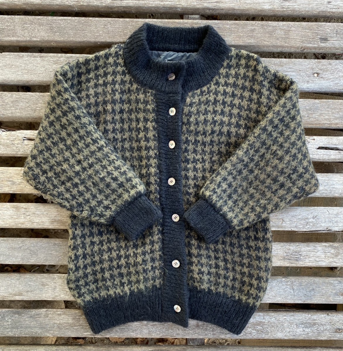 Avant Garde - Garnet Brown Mohair Wool Blend Sweater Cardigan by Lacoty - 2