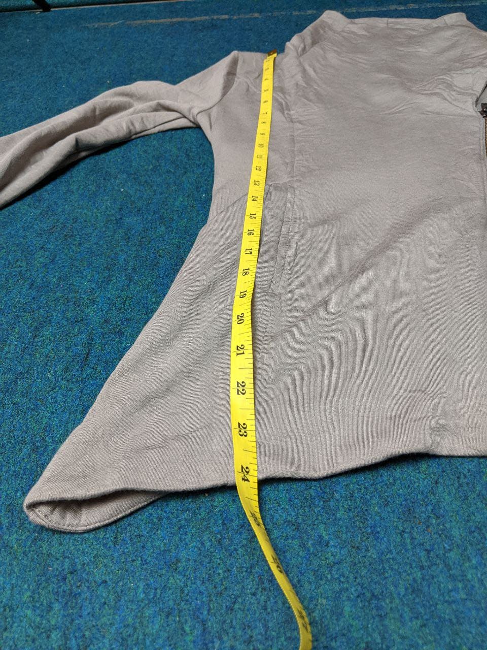 HELMUT LANG Asymmetrical zip sweatshirt jacket - 16