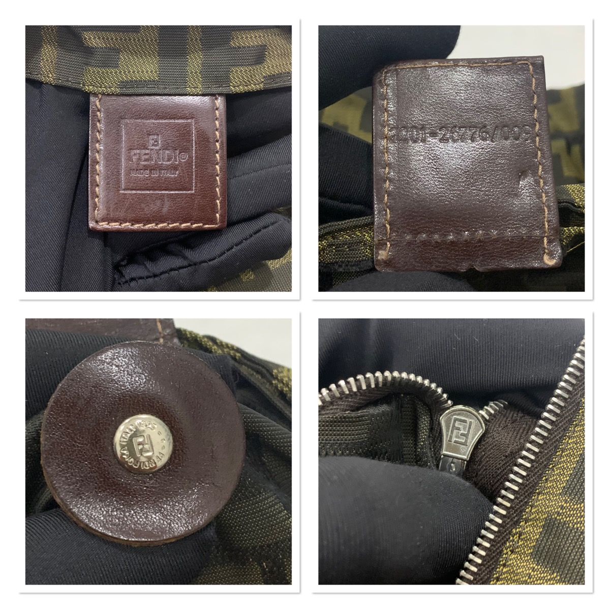 Authentic vintage Fendi Zucca handbag. - 11