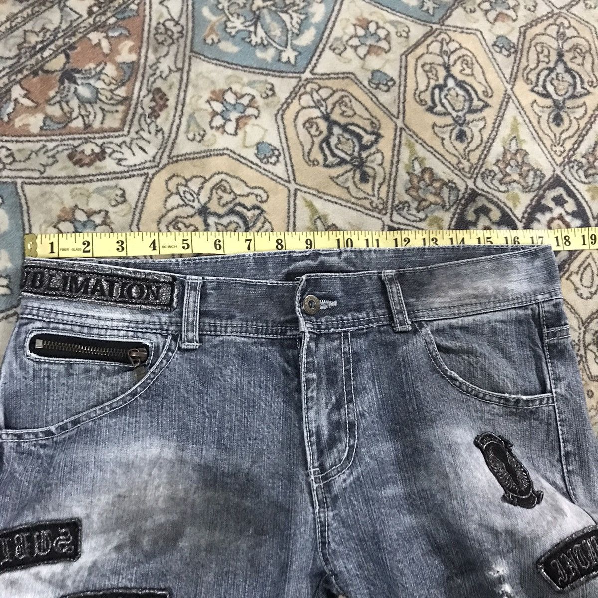 Japanese Brand - IN THE ATTIC Distressed Denim Dirty Patches Jeans - 14