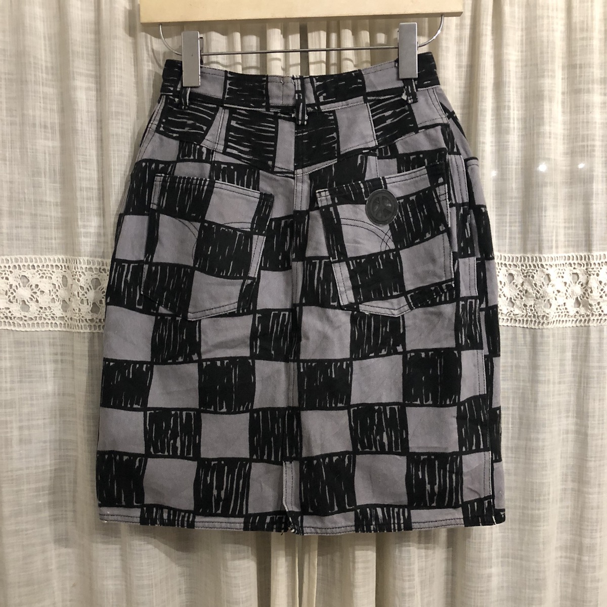 Moschino jeans checked design skirt - 6
