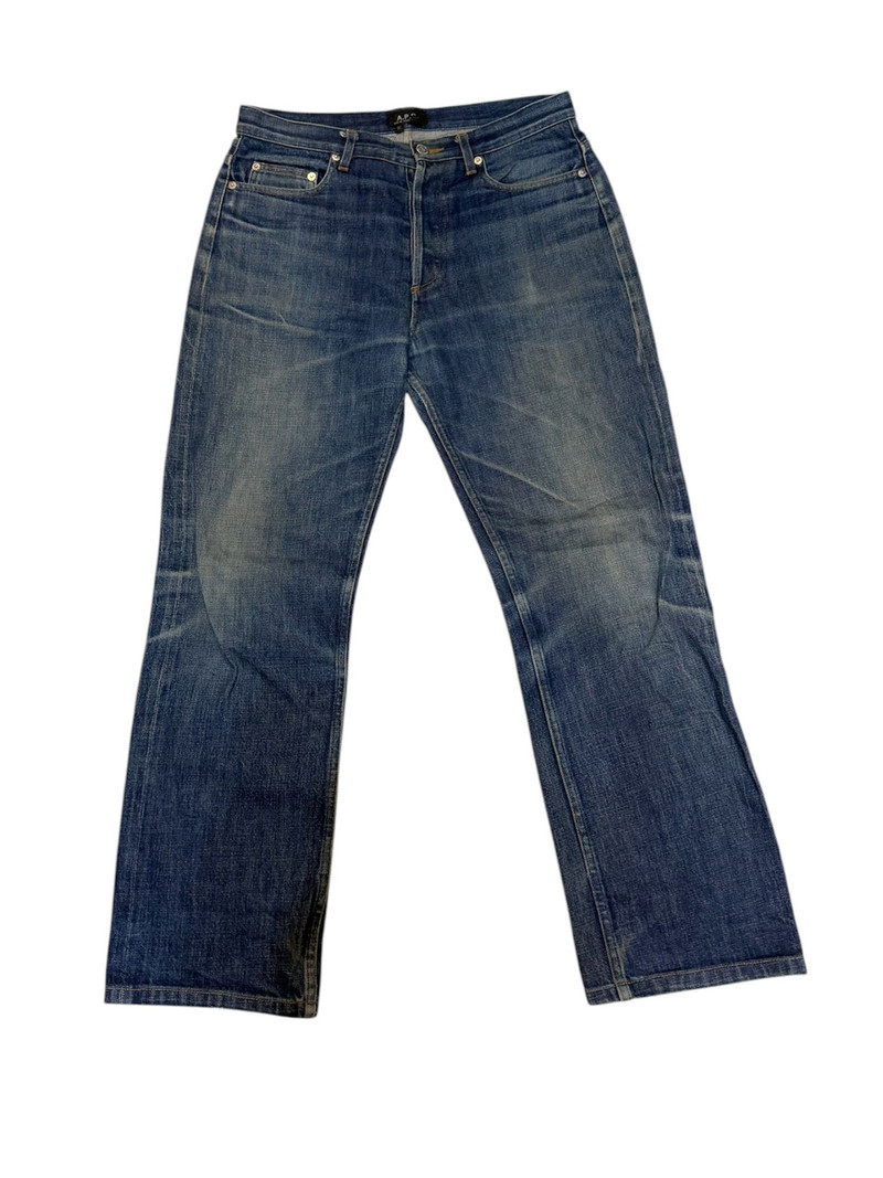 Distressed A.P.C. L'ANGLAISE Selvedge Denim Made in Japan - 1