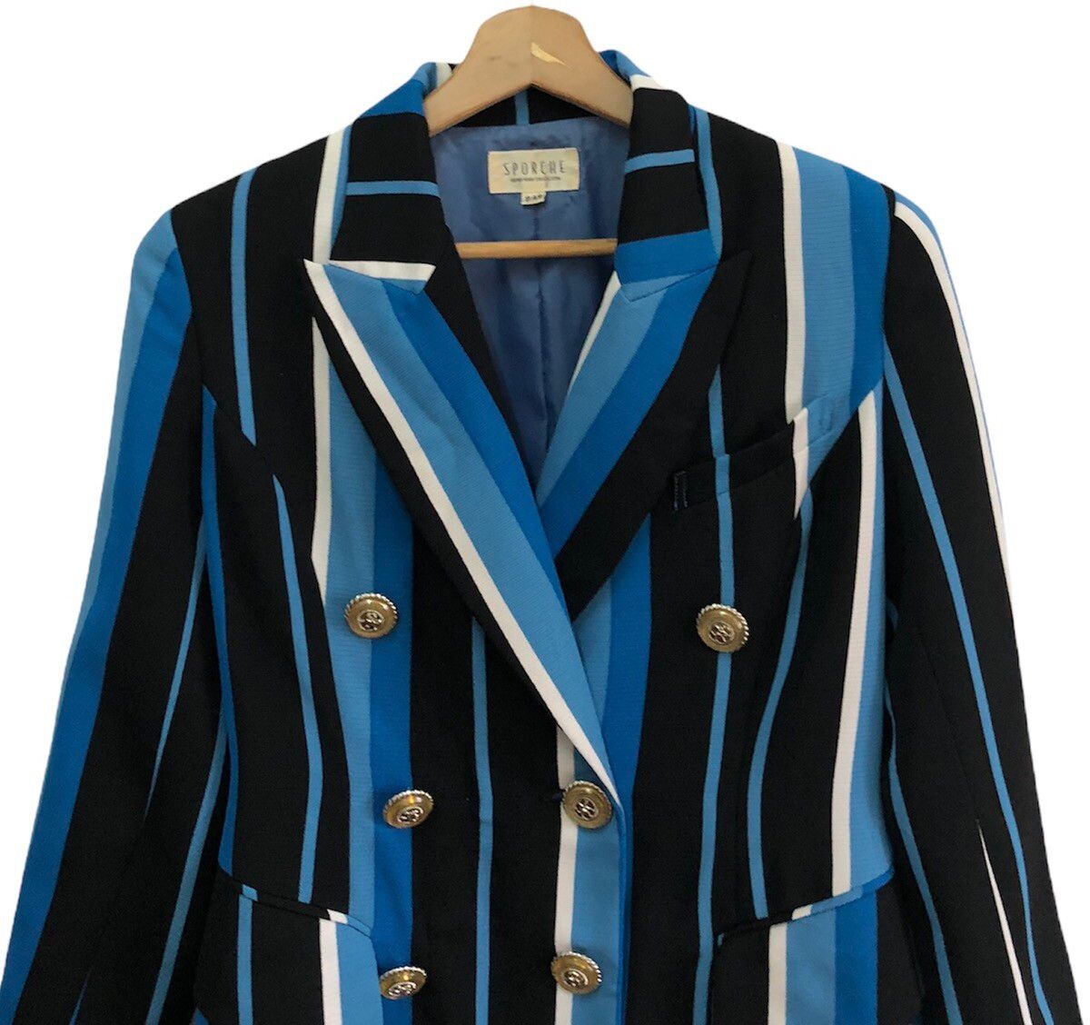 Vintage - 🔥SPORCHE MULTICOLOUR DESIGNER BLAZER COAT JACKET - 3