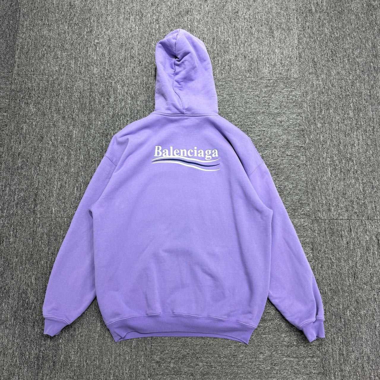 Balenciaga Lavender Embroidered Wave Hoodie and Jogger Set - 2