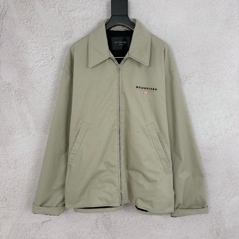 Balenciaga Military Beige Cotton Jacket - 1