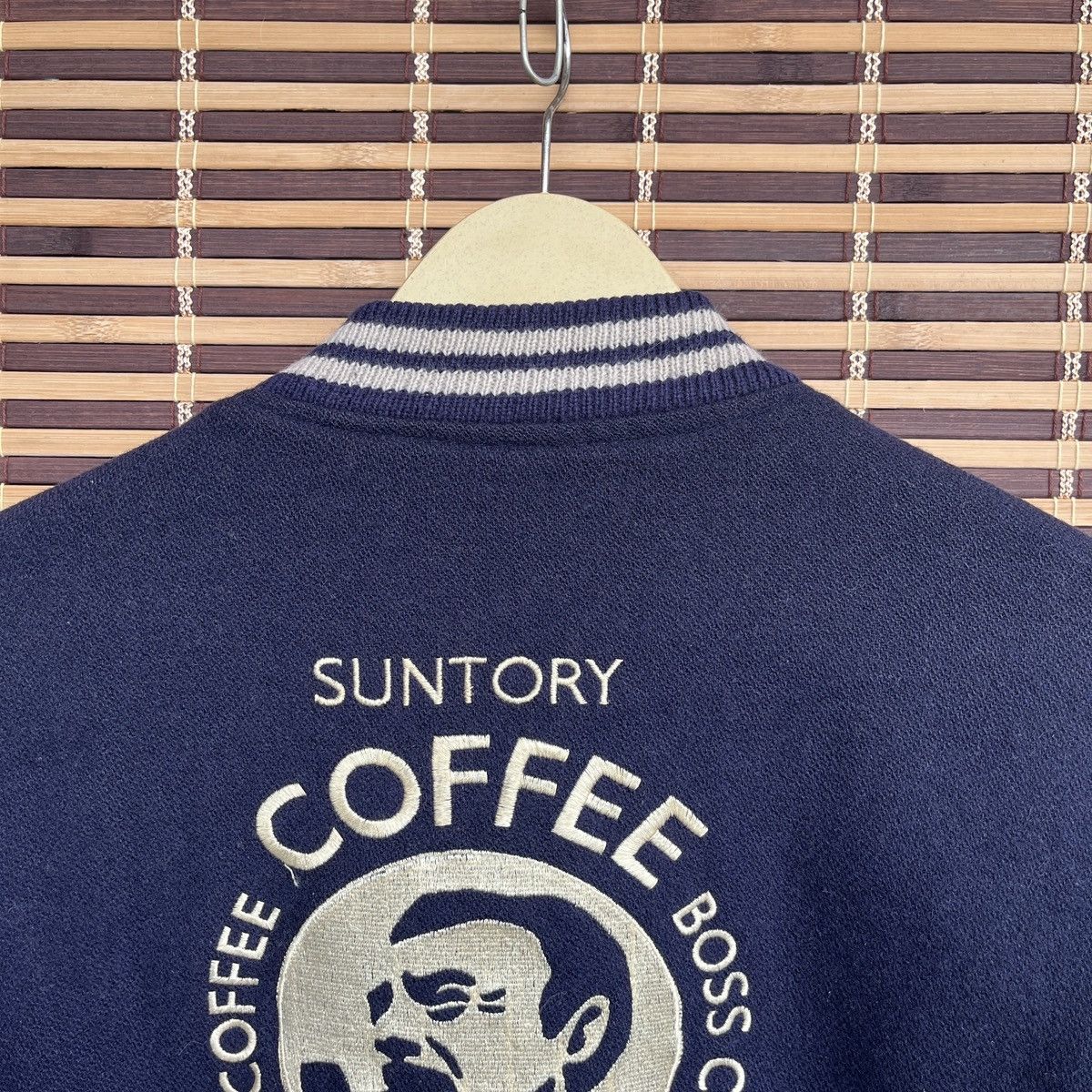 Vintage - Japan Leather Suntory Coffee Boss Varsity Jacket - 18