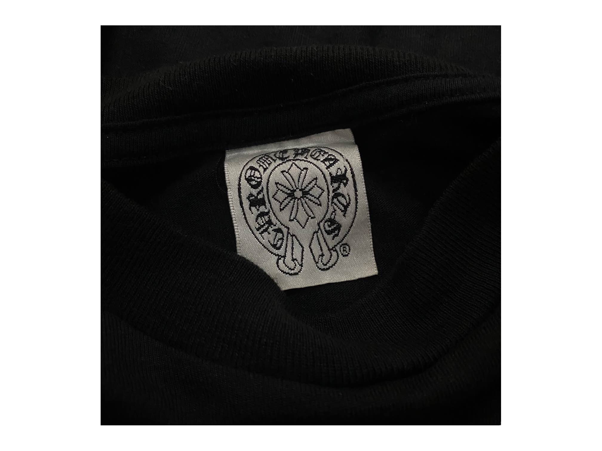 【90S】Chrome Hearts スクロールロゴ刺繍【Vintage】黒/黒 90S】Chrome Hearts スクロールロゴ刺繍【Vintage】黒/黒