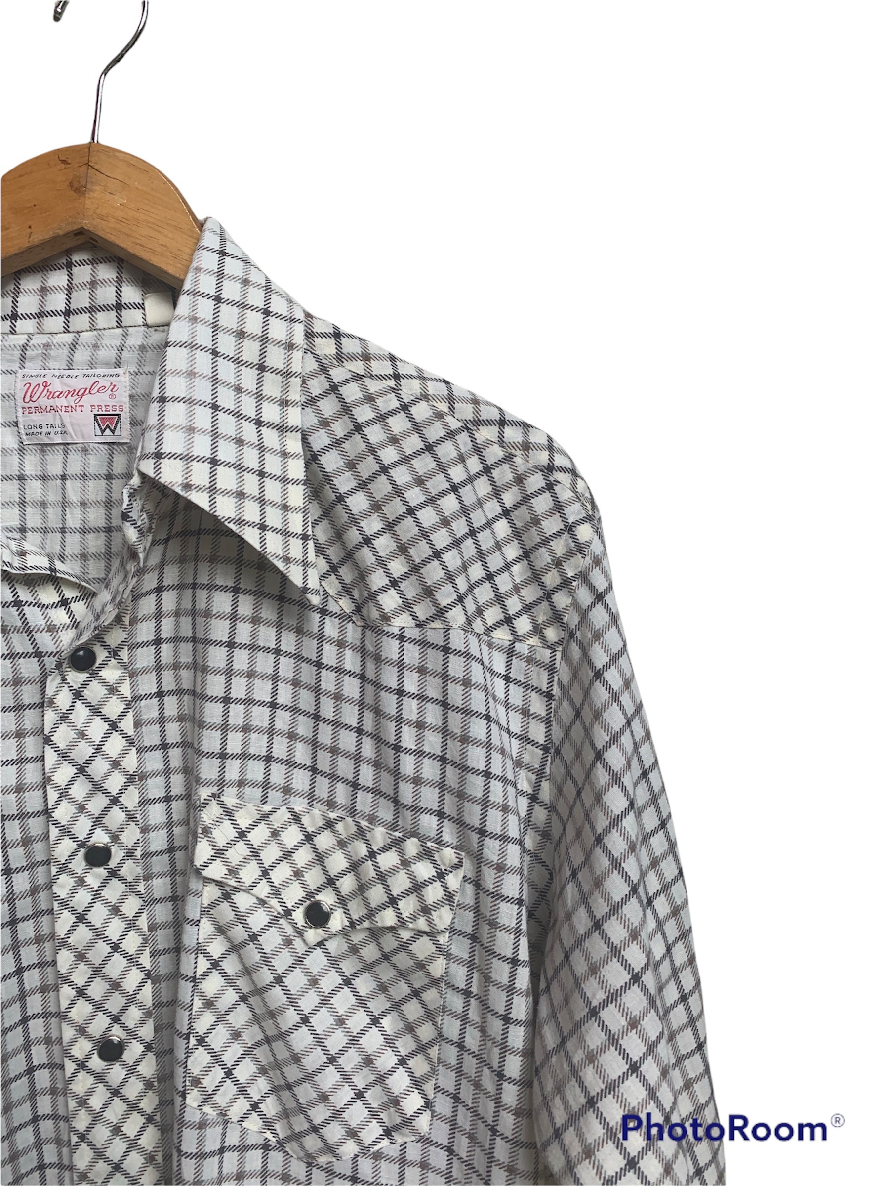 Wrangler - Vintage Wrangler USA Permanent Press Chambray Shirt - 2