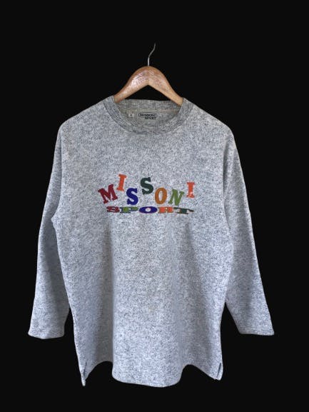 Missoni Sport Rainbow Script Spell Out Sweatshirt - 1