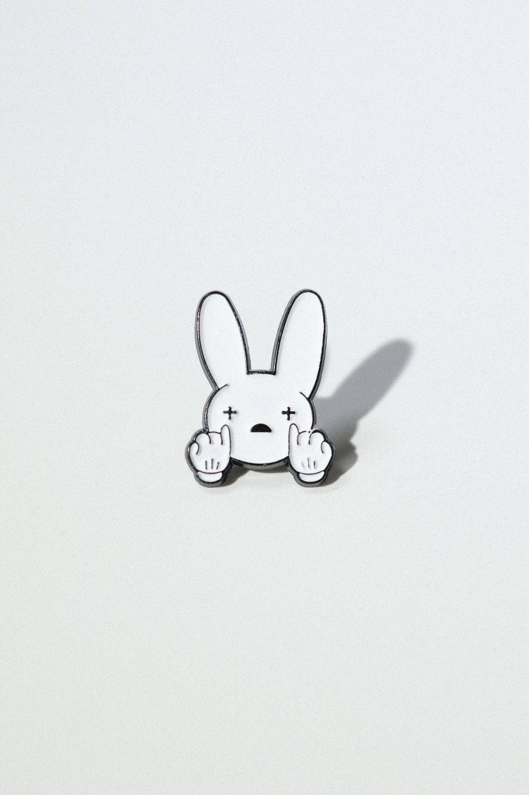 Hype - ad Bunny Logo Hip-Hop Enamel Pin - 1