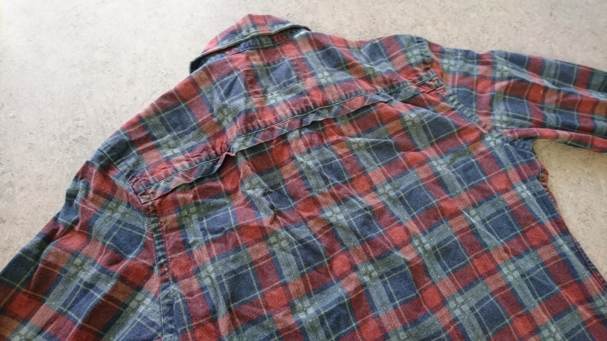 Allsaints - S-M Blue-Red Plaid Wired Shirt - 4