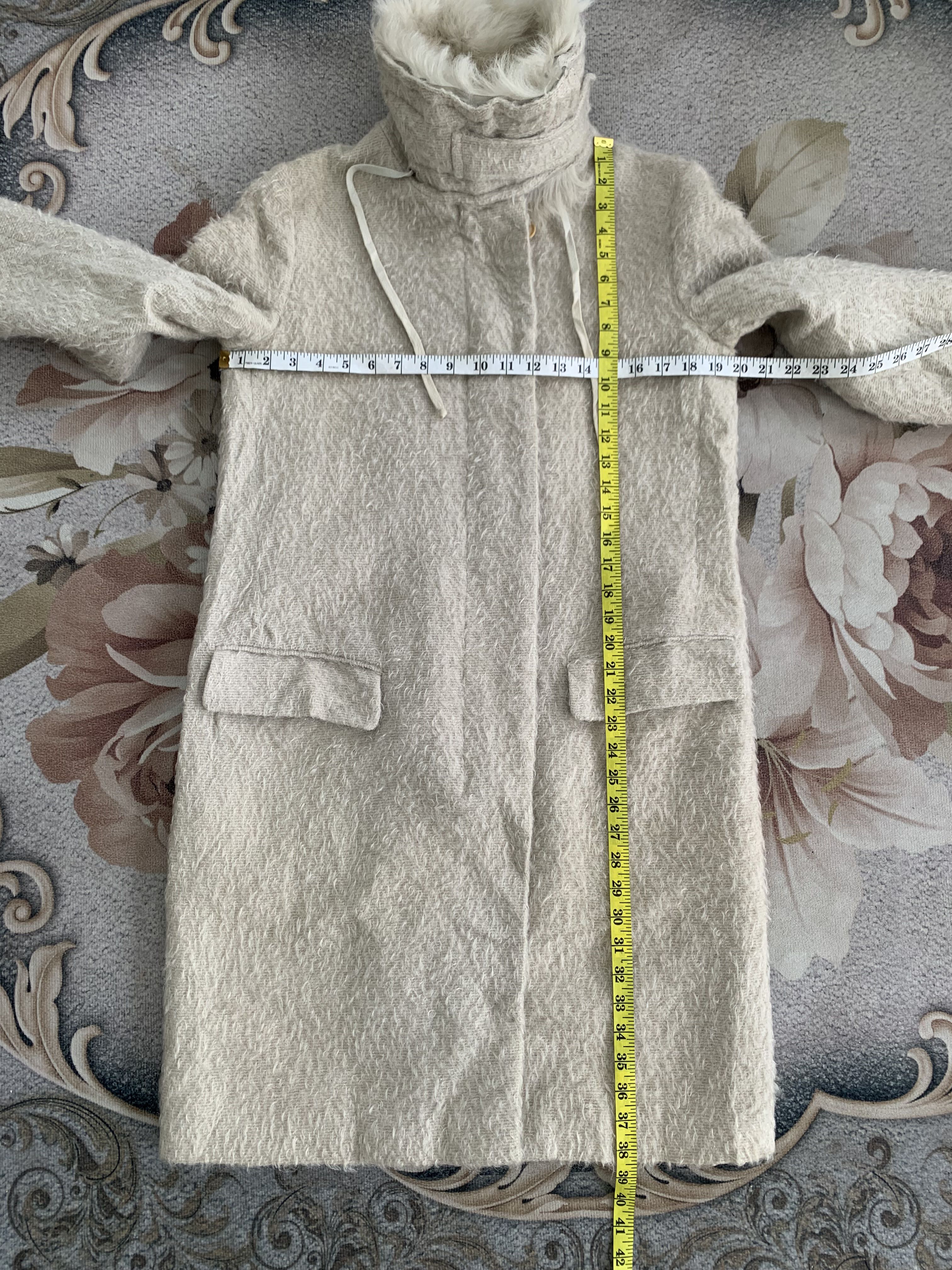 Rare Vtg Helmut Lang Mohair Wool Long Coat/Jacket Made in Italy  - 14