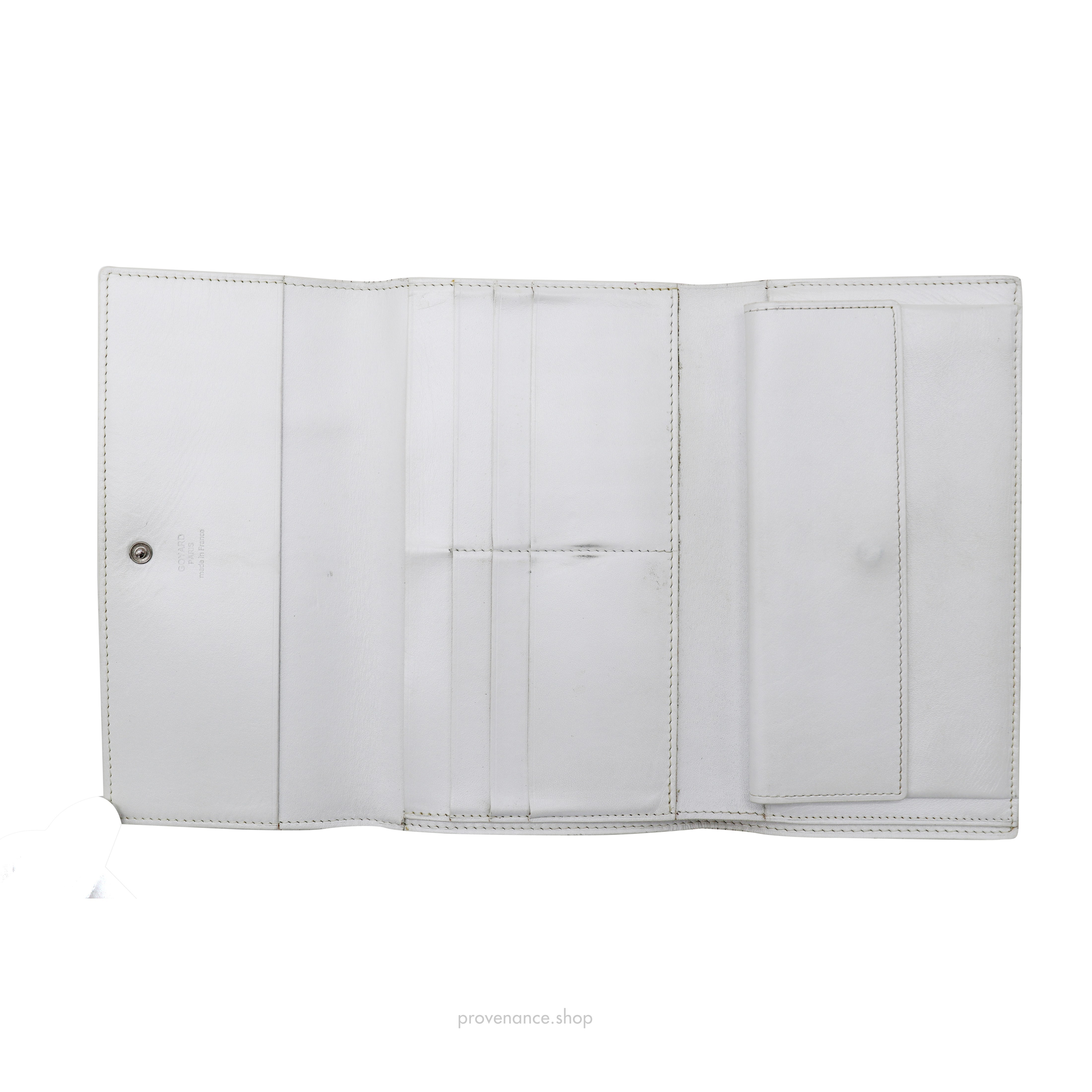 Rivoli Long Wallet - White Goyardine - 9